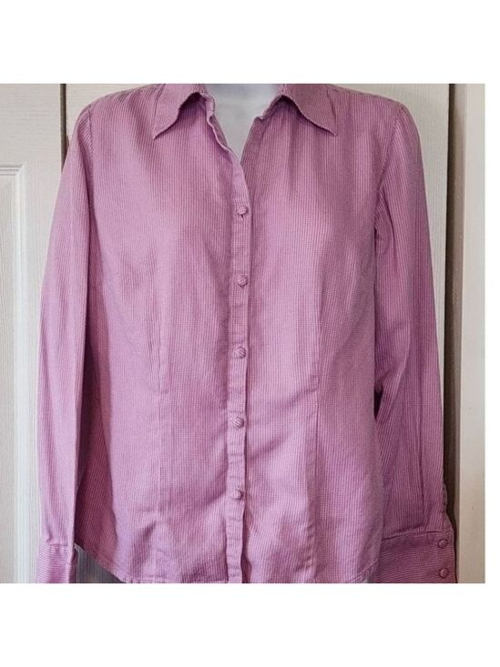 LOFT Tops - LOFT Pink Stripe Blouse